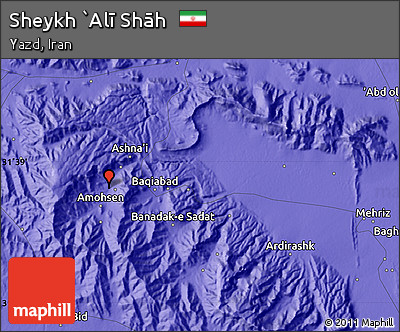 Political Map of Sheykh `Alī Shāh