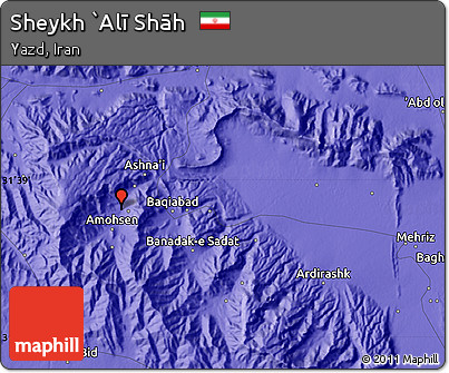 Political Map of Sheykh `Alī Shāh