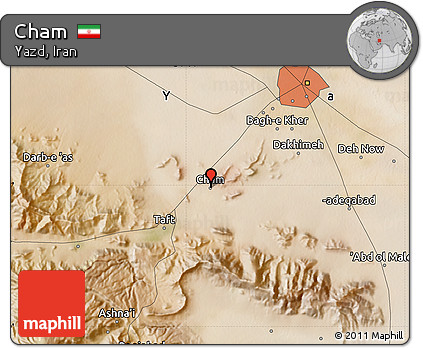 Satellite Map of Cham