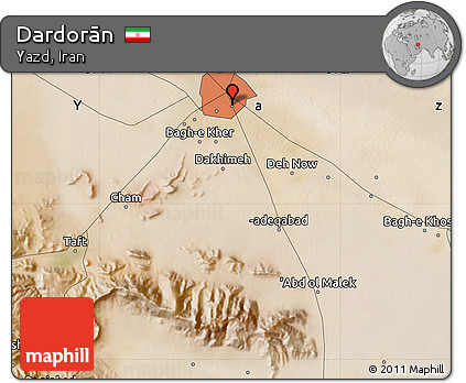 Satellite Map of Dardorān