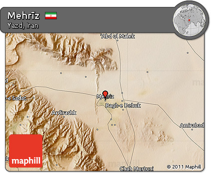 Satellite Map of Mehrīz
