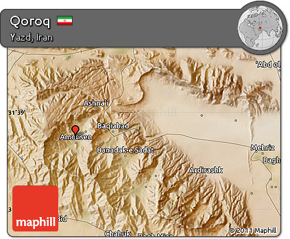 Satellite Map of Qoroq