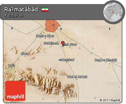 Satellite Map of Raḩmatābād