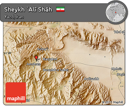 Satellite Map of Sheykh `Alī Shāh