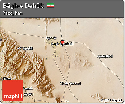 Satellite Map of Bāgh-e Dehūk