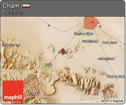Satellite Map of Cham