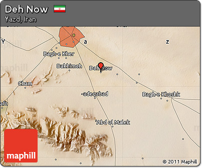 Satellite Map of Deh Now