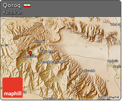 Satellite Map of Qoroq
