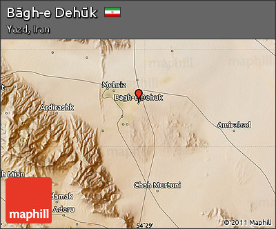 Satellite Map of Bāgh-e Dehūk