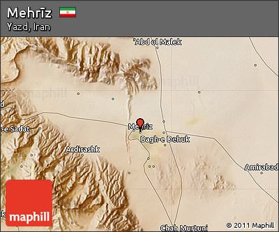 Satellite Map of Mehrīz