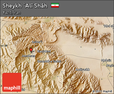 Satellite Map of Sheykh `Alī Shāh