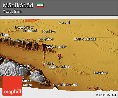 Physical Panoramic Map of Mānīkābād