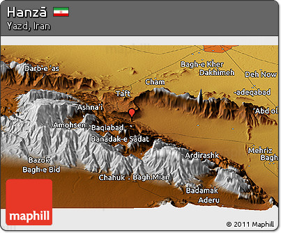 Physical Panoramic Map of Hanzā