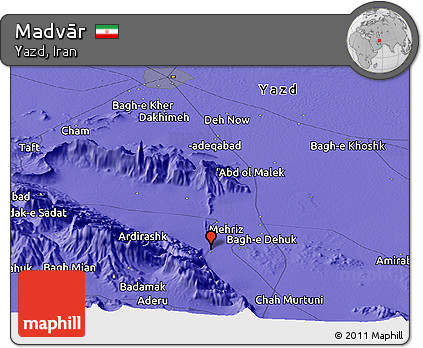 Political Panoramic Map of Madvār