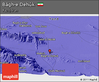 Political Panoramic Map of Bāgh-e Dehūk