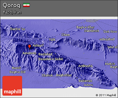 Political Panoramic Map of Qoroq