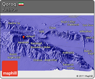 Political Panoramic Map of Qoroq