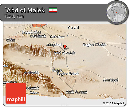 Satellite Panoramic Map of `Abd Ol Malek