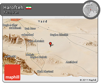 Satellite Panoramic Map of Harofteh