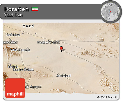 Satellite Panoramic Map of Horafteh