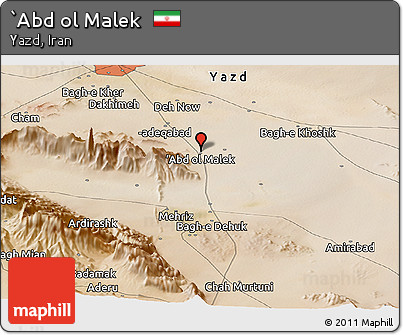 Satellite Panoramic Map of `Abd Ol Malek
