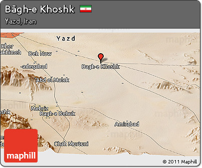 Satellite Panoramic Map of Bāgh-e Khoshk