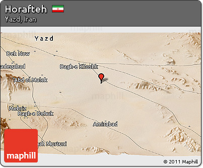Satellite Panoramic Map of Horafteh