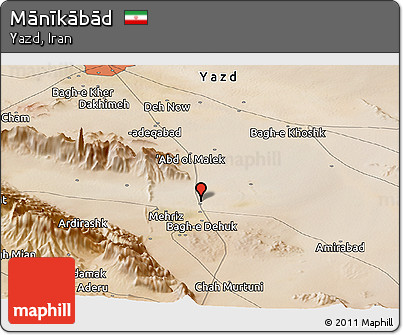 Satellite Panoramic Map of Mānīkābād