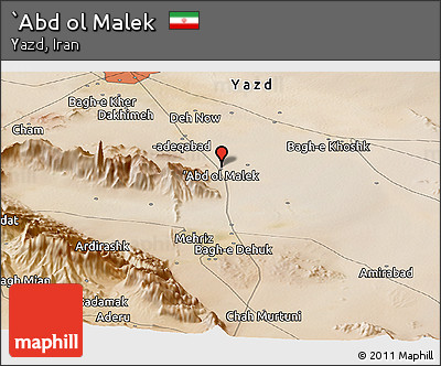 Satellite Panoramic Map of `Abd Ol Malek