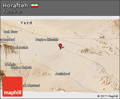 Satellite Panoramic Map of Horafteh