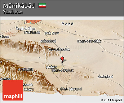 Satellite Panoramic Map of Mānīkābād
