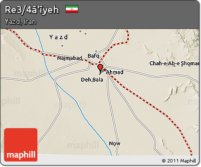 Shaded Relief 3D Map of Re3/4ā'īyeh