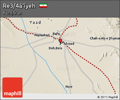 Shaded Relief 3D Map of Re3/4ā'īyeh