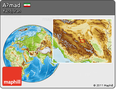 Physical Location Map of Aḩmad