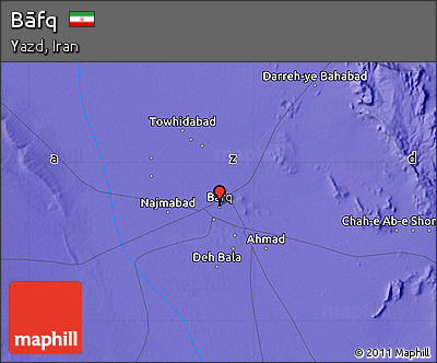 Political Map of Bāfq