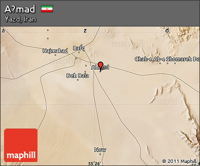 Satellite Map of Aḩmad