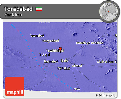 Political Panoramic Map of Torābābād