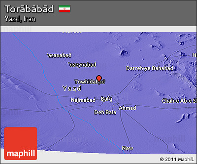 Political Panoramic Map of Torābābād