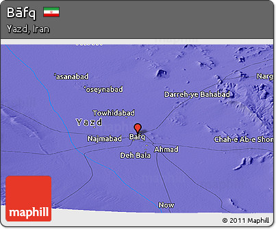 Political Panoramic Map of Bāfq