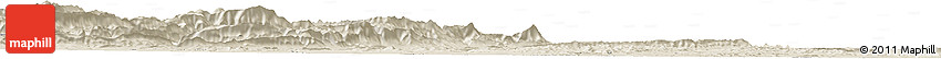 Shaded Relief Horizon Map of Goulmima