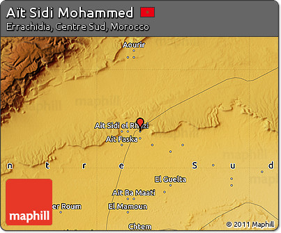 Physical Map of Aït Sidi Mohammed