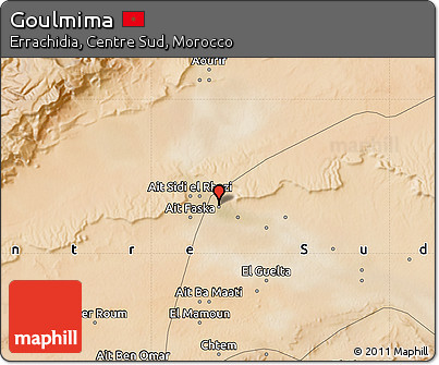 Satellite Map of Goulmima
