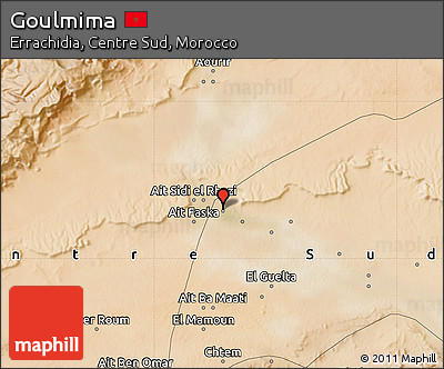 Satellite Map of Goulmima