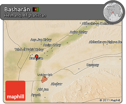 Satellite 3D Map of Basharān