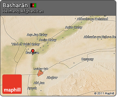 Satellite 3D Map of Basharān