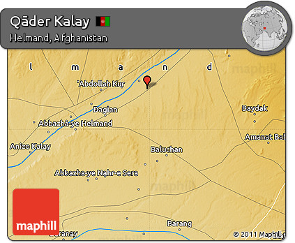 Physical Map of Qāder Kalay