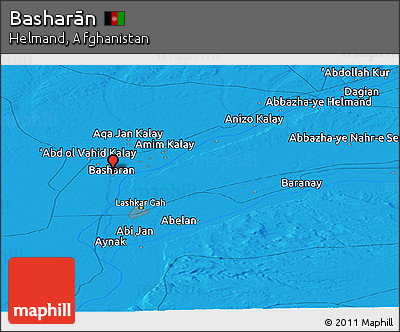Political Panoramic Map of Basharān