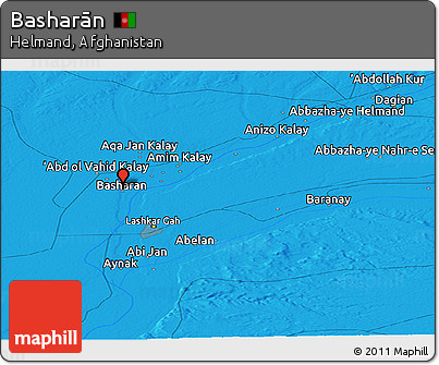 Political Panoramic Map of Basharān
