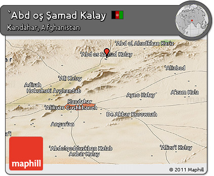 Satellite Panoramic Map of `Abd Oş Şamad Kalay