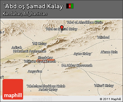 Satellite Panoramic Map of `Abd Oş Şamad Kalay